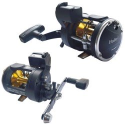 Trolling Reel with Counter and Wire Guide Aluminum Coil
