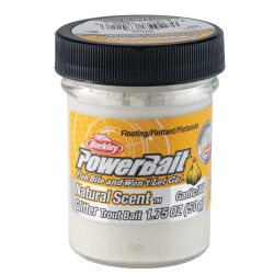 Berkley Powerbait Glitter Trout Bait White Batter pour truite Garlic