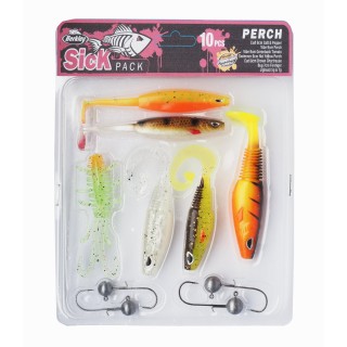 Berkley Sick Perch Pack 10 pcs Complete Kit for Spinning Fishing