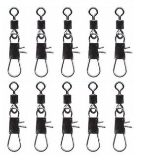 Mistrall Rolling Swivels with Snap Hook 10 pcs