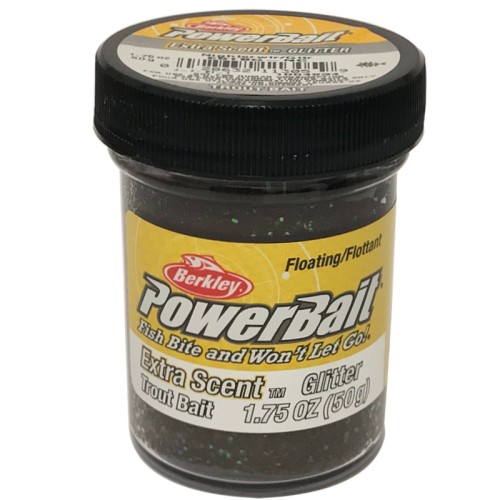 Berkley Powerbait Glitter Trout Bait Extra Scent Pasta Trote Nightcrawler avec glitter Berkley