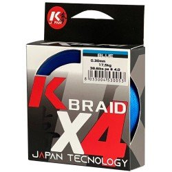 Kolpo K Braid X4 Tressed Premium Quality 300 mt Bleu 