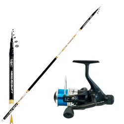 Combo for Trout Fishing in Lake with Carboinio Rod Reel and Wire
