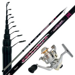 Bolognese Fishing Kit Rod 5 mt carbon reel fa 3bb