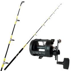 Combo for Trolling Fishing Under the Coast Rod and Reel