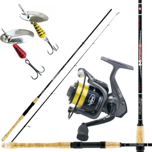 Kit Spinning Trout Rod Reel Wire et Fishing Rotary Kolpo