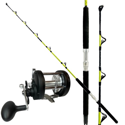 Combo Troller Rod avec poulie Reel 50 lb Special Bluefin Tuna All Fishing