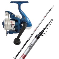 Fishing Kit Trout Lake Rod carbon reel and wire