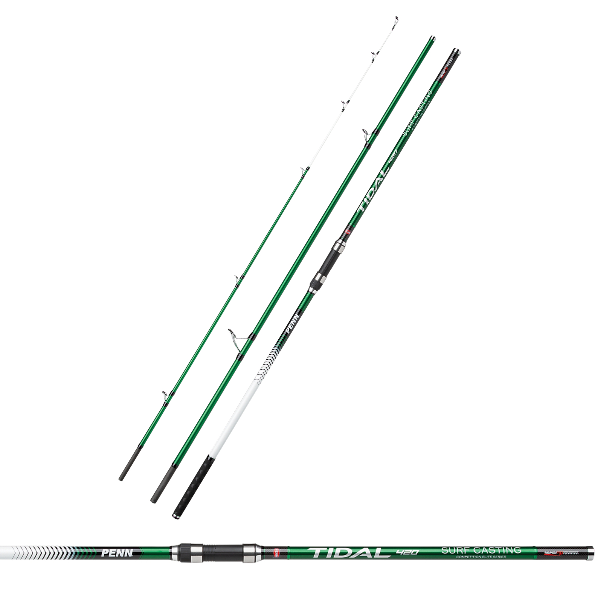 Penn Tidal Rods Surfcasting 4.20 mt 100 225 gr 3 sections in Carbon 30T
