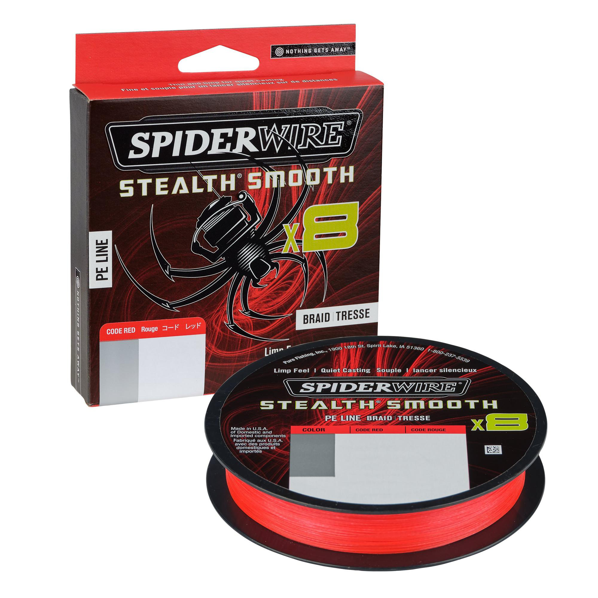 Spiderwire Stealth Smooth8 X8 PE Braid Braid 8 Heads 300mt Red