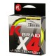 Kolpo K Braid X4 Tressed Premium Quality 300 mt Yellow Fluo Kolpo