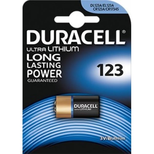 Duracell DL123A Lithium pile CR123A Photo 123 pour lampes de poche EL123A CR17345 Duracell