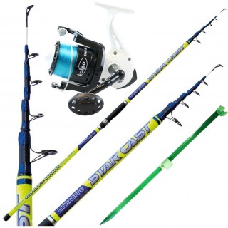 200 gr Rod Reel Fishing Combo Kit Surf Casting 8000 Picket Wire