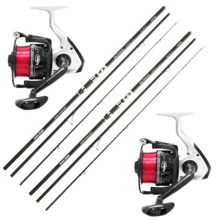 Combo Two Rods Surf 3 Sections 420 mt 200 gr Two Reels 7000 and