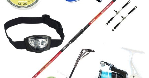 Fishing Kit - Kit Surfcasting Complete Reed Reel Accessories Hat