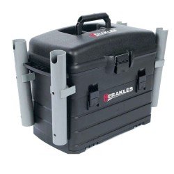 Herakles Case Area Tackle Box with Barrel Carrier and Minuteria Door Boxes