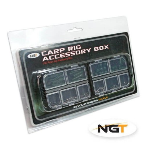 NGT Carp rigs en boîte 100pcs Minuterie Carpfishing In box NGT
