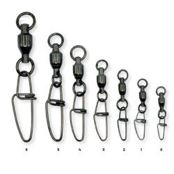 Colmic Ball Bearing + Insurance Snap Swivels with Bearing and Sturdy Snap Hook
