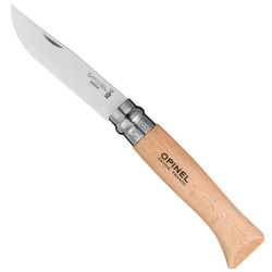 Opinel Knife Stainless Traditional beech handle all sizes