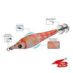 DTD Soft Real Fish Totanare for Cuttlefish and Totani 65 mm