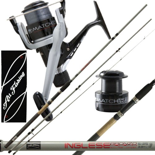 All fishing rod and reel fishing kit English with thread All Fishing