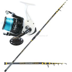 Casting Kit with carbon rod and reel King 8000
