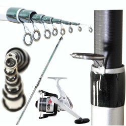 Trout fishing rod and reel Kit 3-8Gr