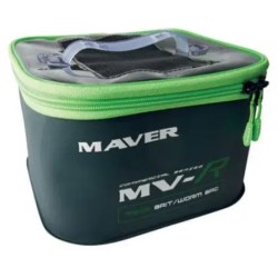 Maver Mega Bait Worm Bad Bag in Eva Door Baits Perforated Lid