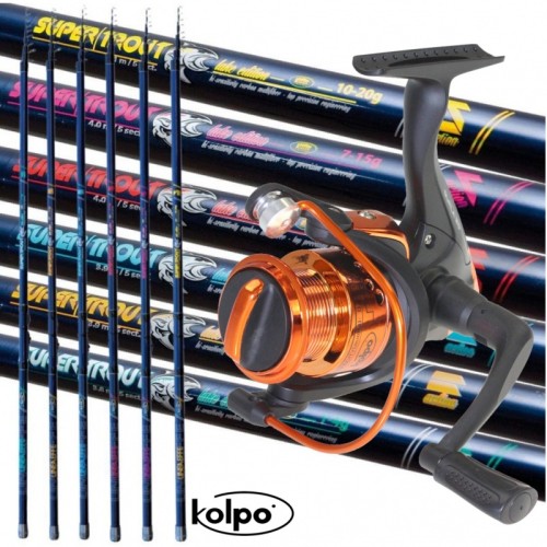 Trout Fishing Kit rod and reel Fishing Recovery Kolpo