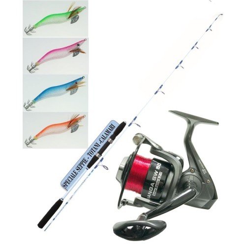 Fishing Kit Rod Reel Squid squid squid and wire and Squid Kolpo