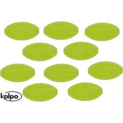 Kolpo Rigid Fluorescent Perforated Oval Beads