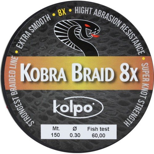 Braid 8 Strands braided Kobra Kolpo 150 mt Kolpo