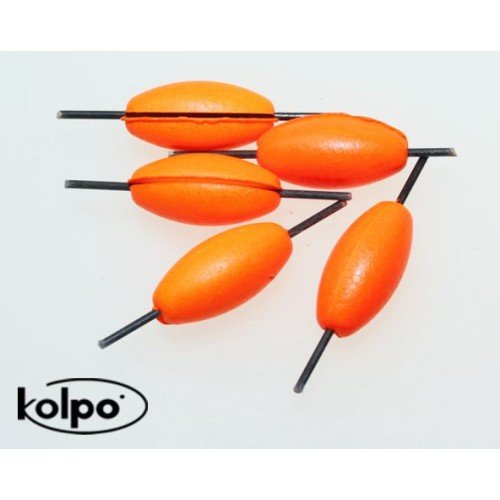 Filouter flottant pêche radeaux Super Fluo Orange interchangeables Kolpo