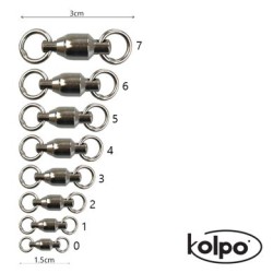 Extremely robust bearing swivel Kolpo