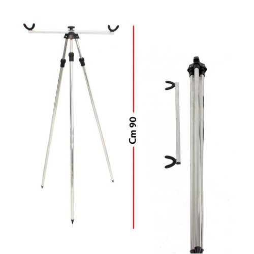 Tripod fishing surf casting made of aluminum with adjustable legs in height. Kolpo