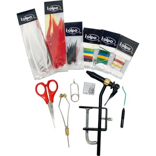Accessories for fly fishing fly tying 22 pieces Kolpo
