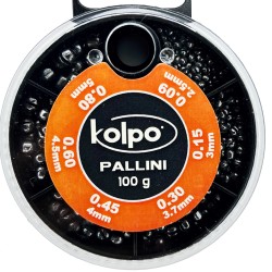 Kolpo Mascot Calibrated Split Shots 100g six sizes