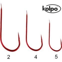 1013 fishing hooks red Red Kolpo