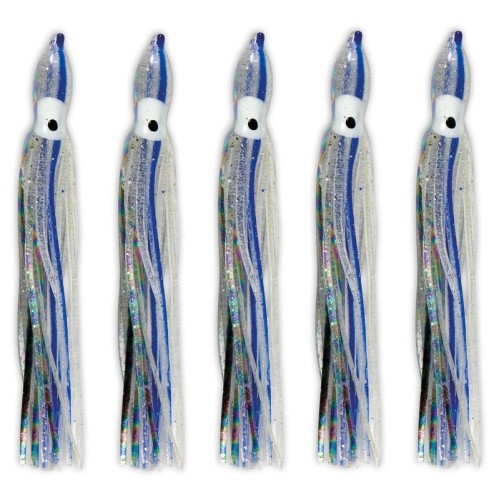 Lineaeffe Octopus Blue transparent Silicon fishing 5 pieces Lineaeffe
