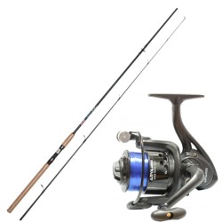 Kit Spinning Rod in Carbon 2.40 Reel 4000 and Wire
