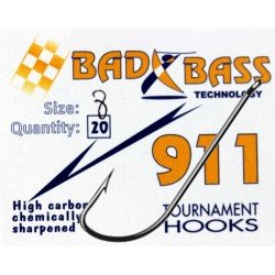 911 hameçons bad Bass tournoi Bad Bass avec boucle