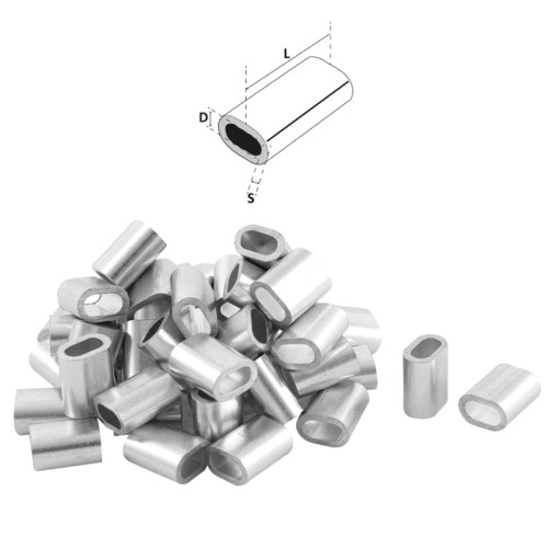 Tubes en aluminium pour assemblage Cofffe et Palamiti 1000 pcs Sele