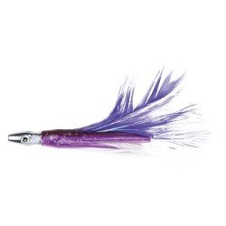 Fishing feather with swooped head 76 mm