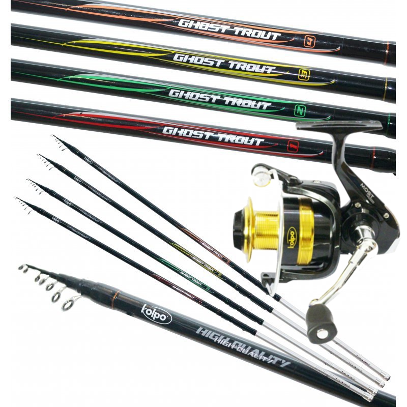 Kolpo Combo Fishing Trout Lake Top Quality Reed and Reel, combo