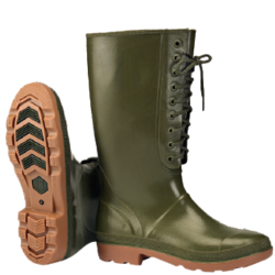 Spiral Rubber fishing and hunting Boots With Laces