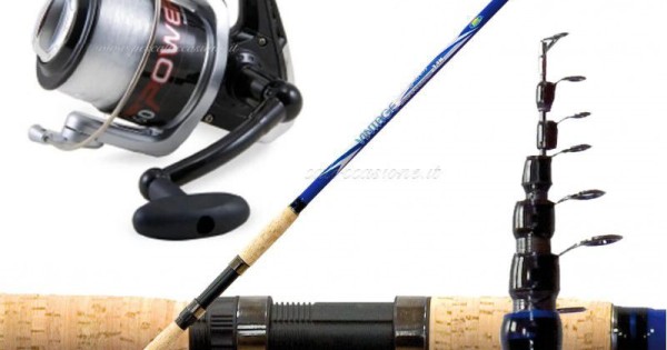 Match Fishing Kit Rod Reel Vintage 80 Gr Action Telescopic Allround Vigor