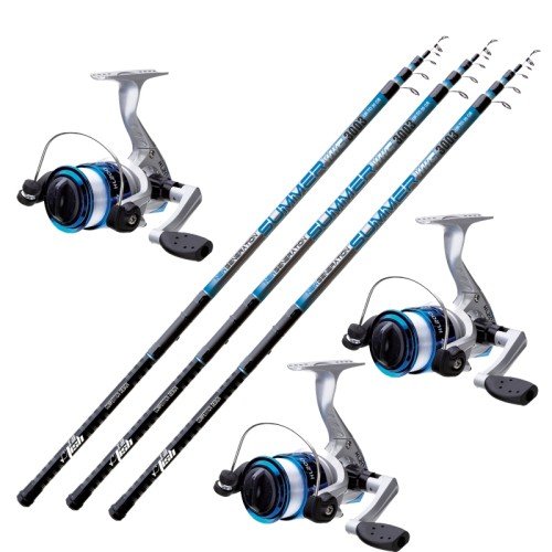 Offre kit Bolognese Reeds 4 m Combo Reels With Wire All Fishing Sele