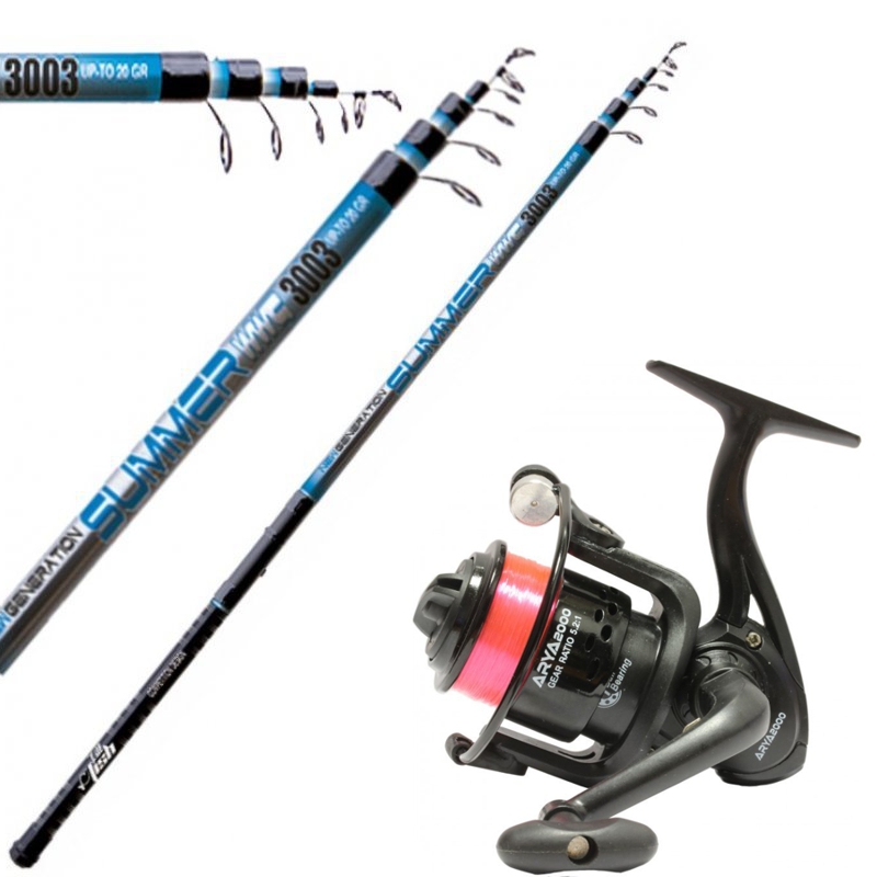 Combo Canna From Fishing Bolognese Delta 5 m in kit With Reel